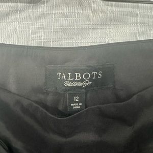 Talbots black pleated skirt